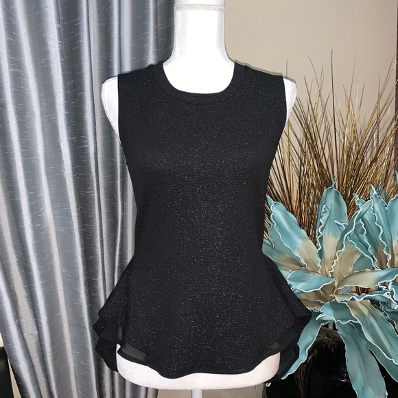 Mimi Chica sparkly black sleeveless top - Picture 6 of 15